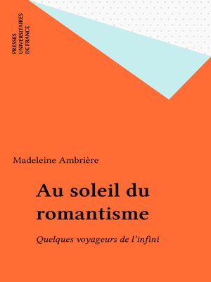 cover image of Au soleil du romantisme